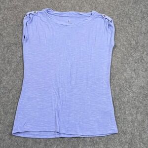 Royal Robbins Periwinkle Noe Twist Roll-Tab‎ Short Sleeve Top Women's Size Small